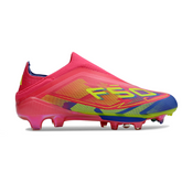 Chuteira Infantil Campo Adidas F50+ Elite Sem Cadarço FG Mystic Victory Pack